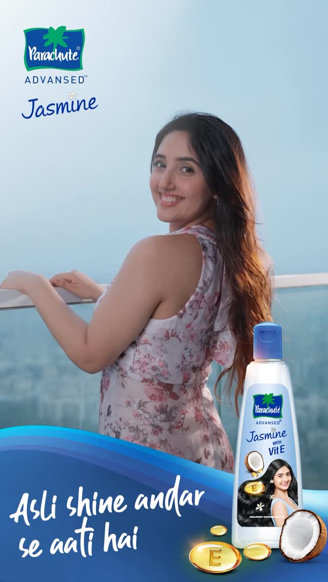 Instagram post by @ashnoorkaur for Parachute Advansed. Caption reads: I’ve always believed that true confidence doesn’t....