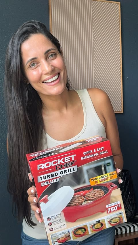 Instagram post by @anabrazilian for Ontel Products. Caption reads: [...] to fire up the big grill. Follow....