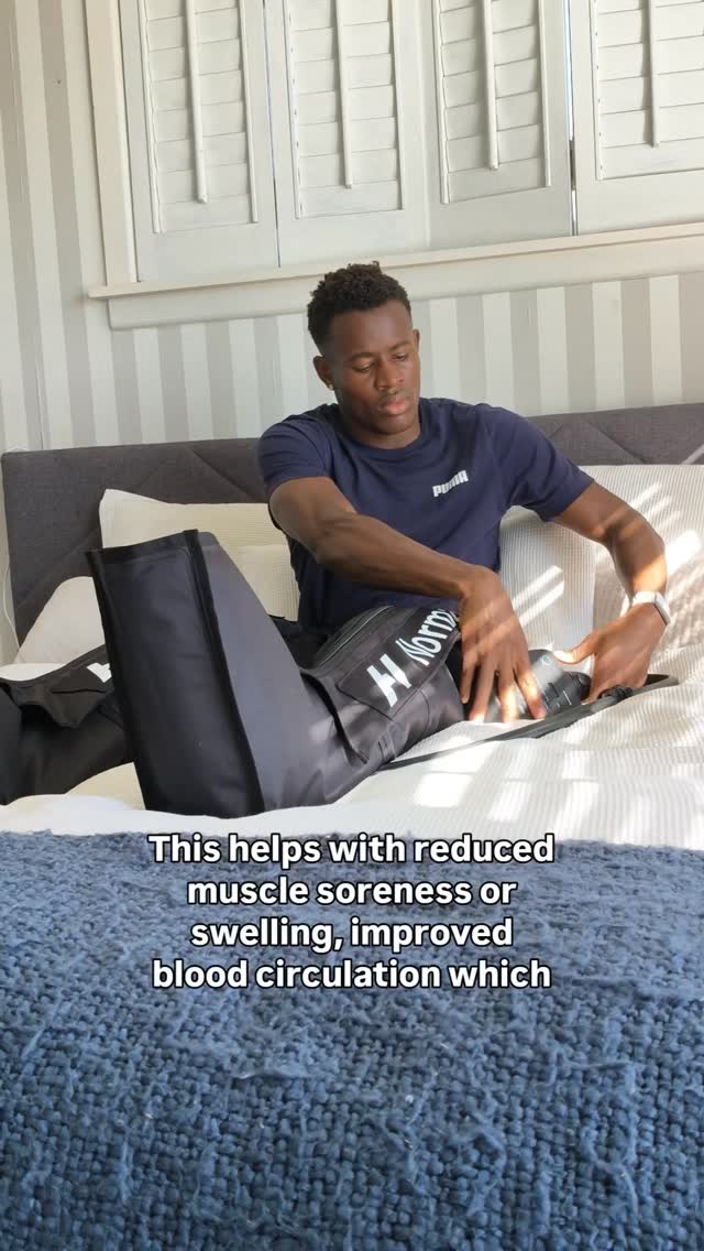 Instagram post by @danielolaoye17 for Hyperice. Caption reads: Get into recovery mode with @hyperice 🔋

The....