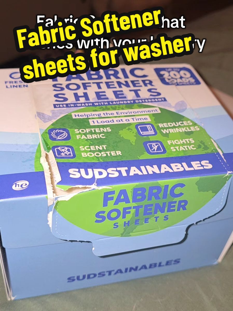 TikTok post by @ttswithlyndsey for Sudstainables. Caption reads: @Sudstainables Fabric Softener sheets that are....