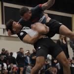 Instagram post by @tatamifightwear for ADCC. Caption reads: @achillesrochabjj advances to the quarters - watch....