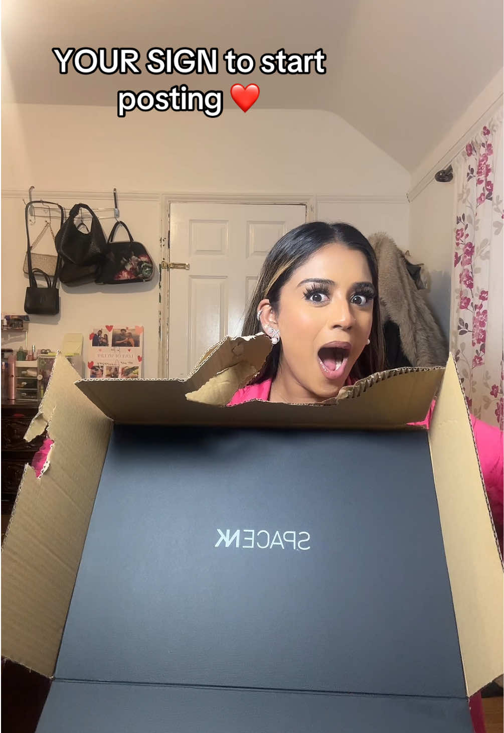 TikTok post by @mrstmanii for Space NK. Caption reads: thank you to all the girls that contiously show me....