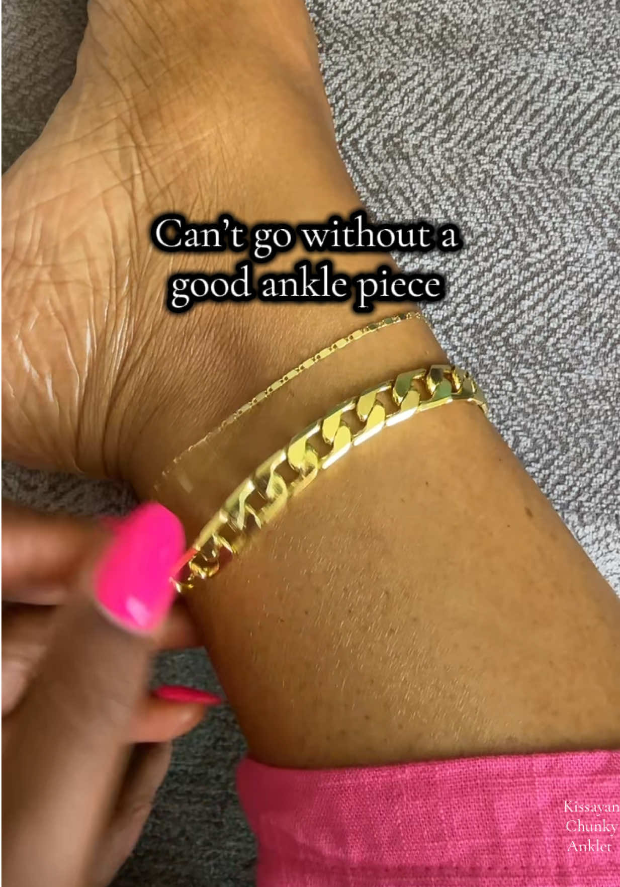TikTok post by @mommiesluv for KissYan Jewelry. Caption reads: Obsessed. @KissYanOfficial #kissyan #jewelry....