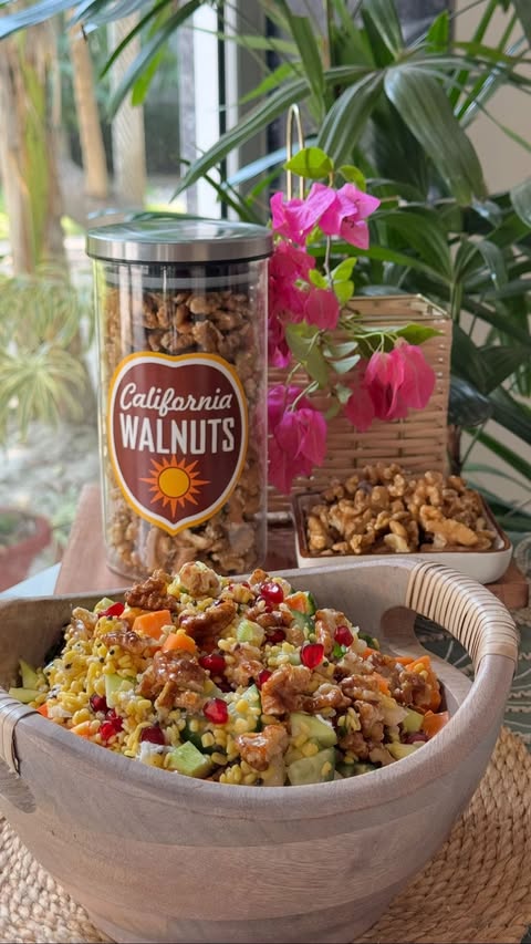 Instagram post by @snehasinghi1 for California Walnuts. Caption reads: [...] that perfect crunch, I love using....