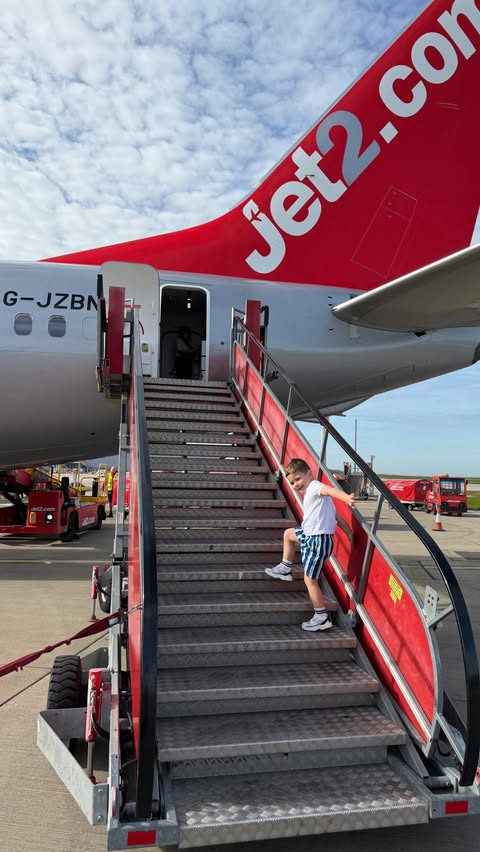 Instagram post by @thetatamfamily for Jet2.com & Jet2holidays. Caption reads: Matching tans, happy kids & at least one “I’m....