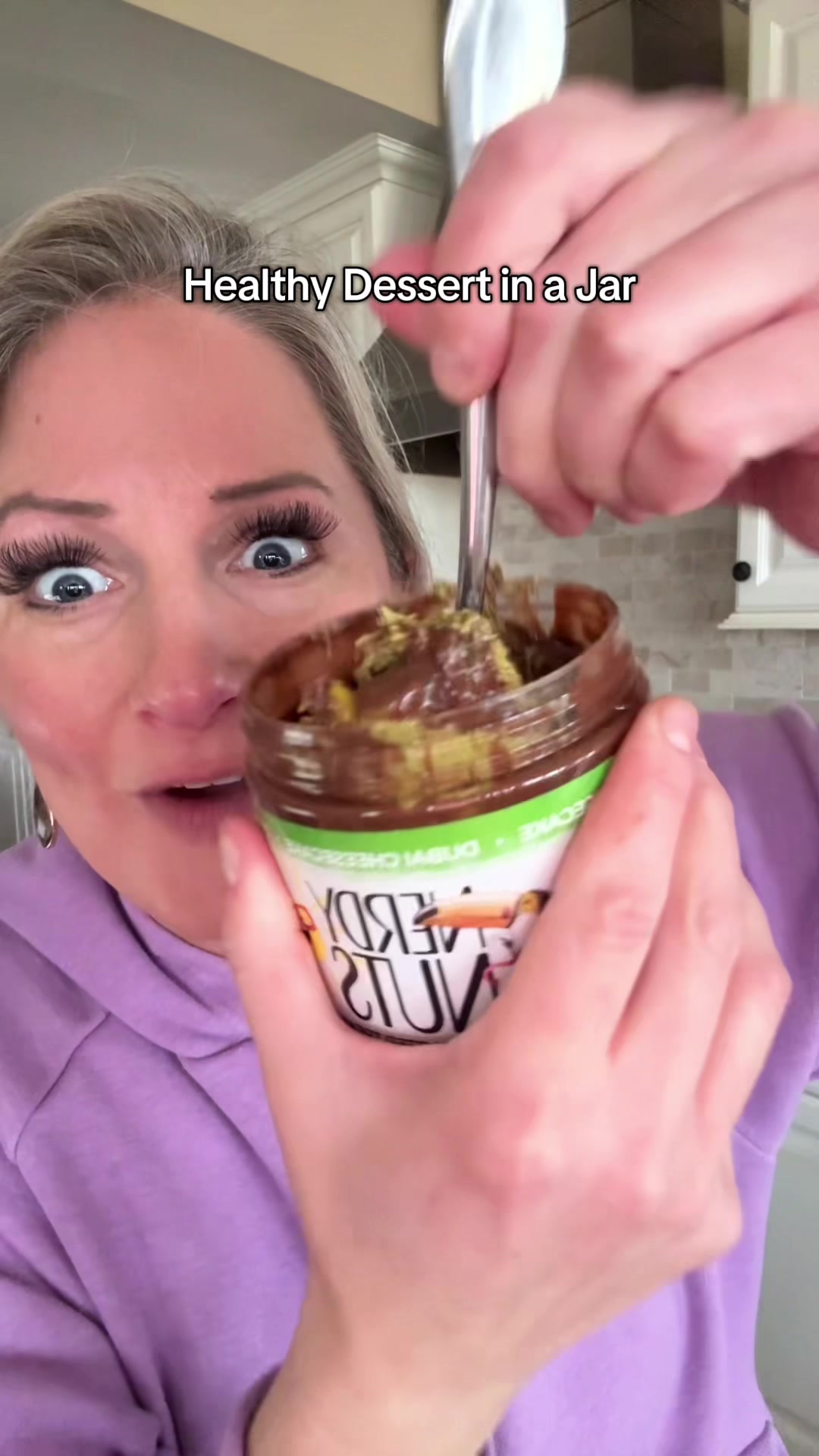 TikTok post by @wealth.with.laura for Nerdy Nuts. Caption reads: These nerdy nuts, peanut butter snacks are....