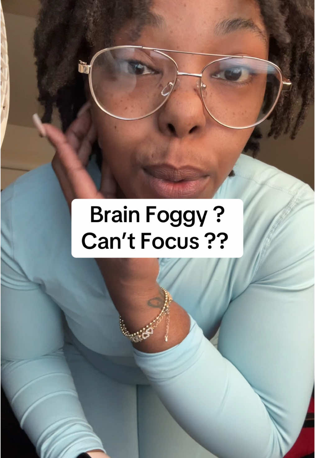 TikTok post by @blessinq_in_disguise for Auri Nutrition. Caption reads: [...] Is your Brain foggy? You should try @Auri....