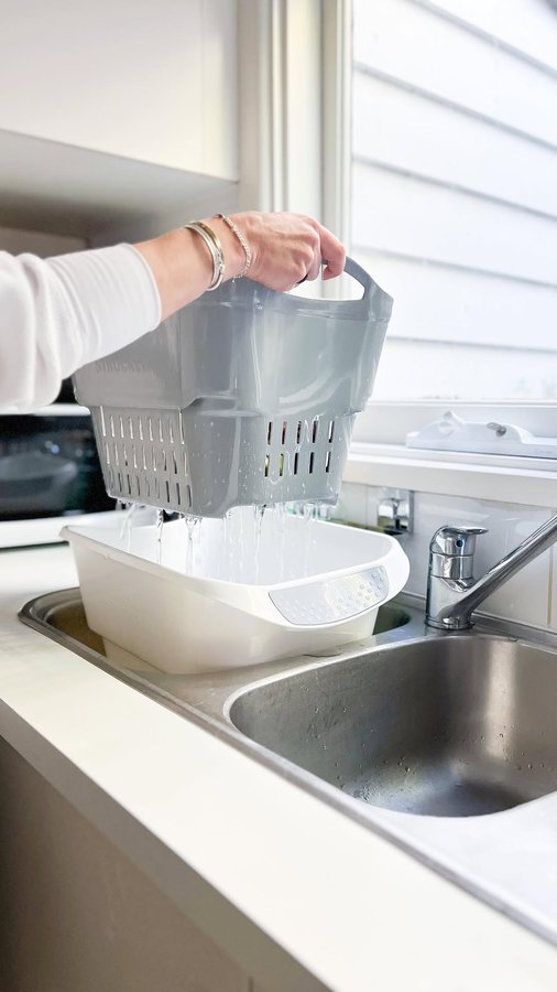 Instagram post by @effectivespaces for Strucket. Caption reads: Produce restock with my @strucket xx 
As we have....