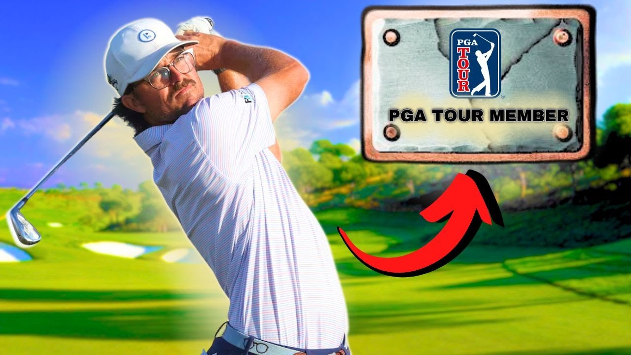 YouTube post by @LukePeavyGolf for VICE GOLF. Caption reads: Can George Bryan make the PGA Tour?.