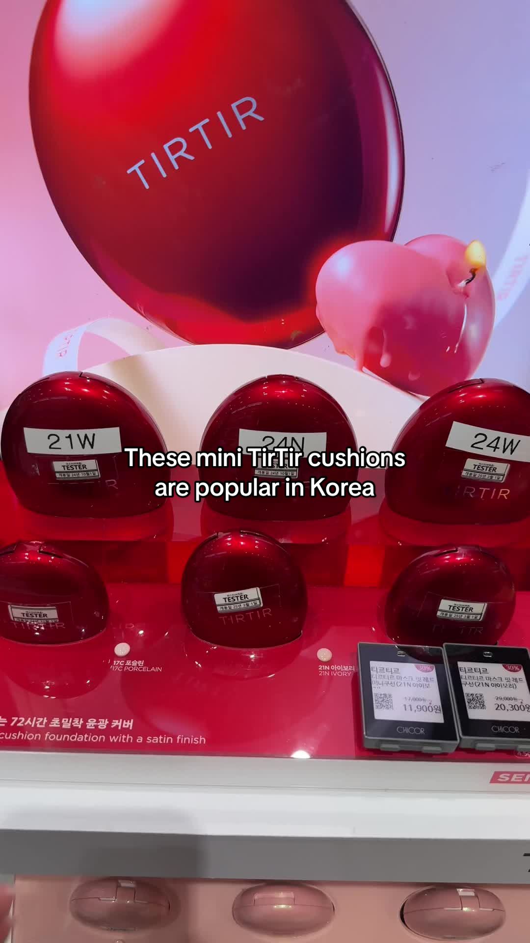 TikTok post by @internetsisfinds for TIRTIR. Caption reads: [...] fresh all day and night 🥰💯 #tirtir....