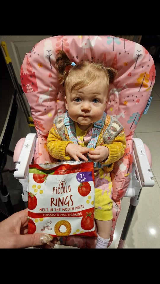 Instagram post by @kamilkaaleksandra for My Little Piccolo. Caption reads: [...] and snacks with Pearl-Rose and....