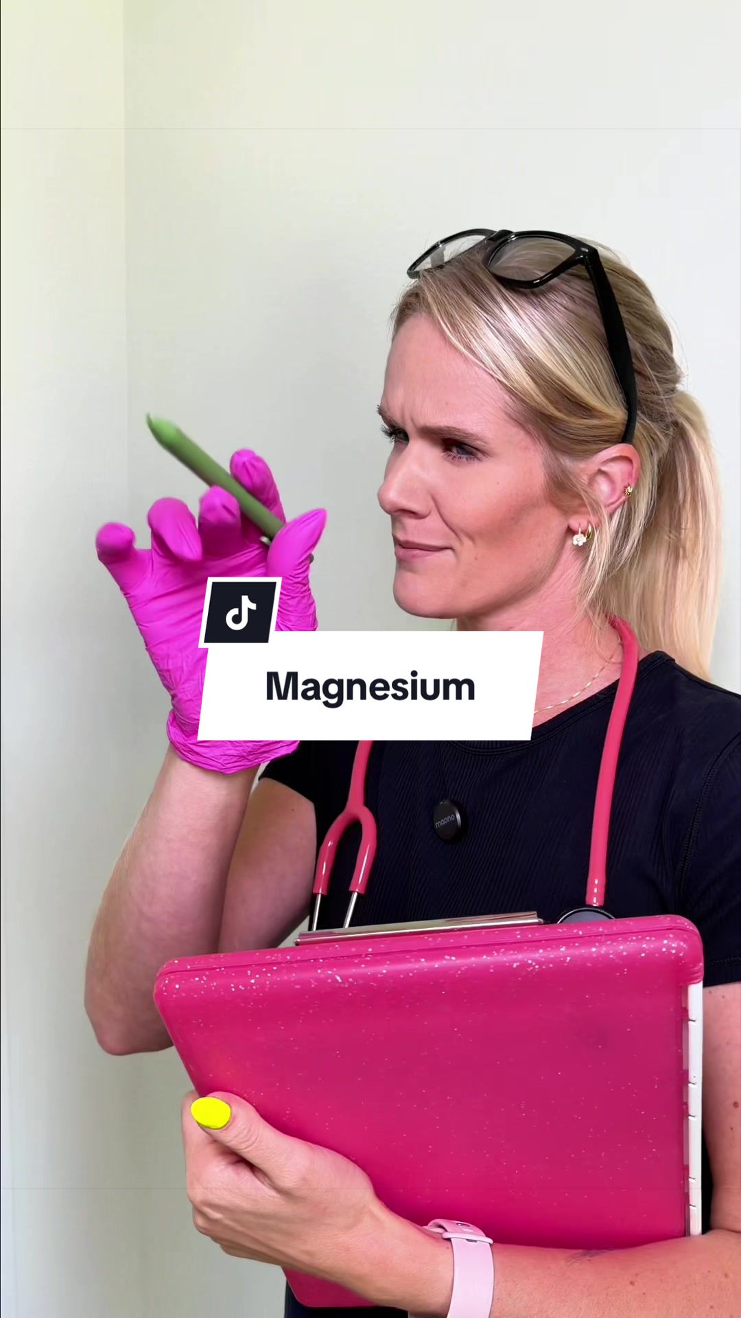 TikTok post by @elainevdvwidrick for Micro Ingredients. Caption reads: [...] them all! #magnesiumcomplex @Micro....