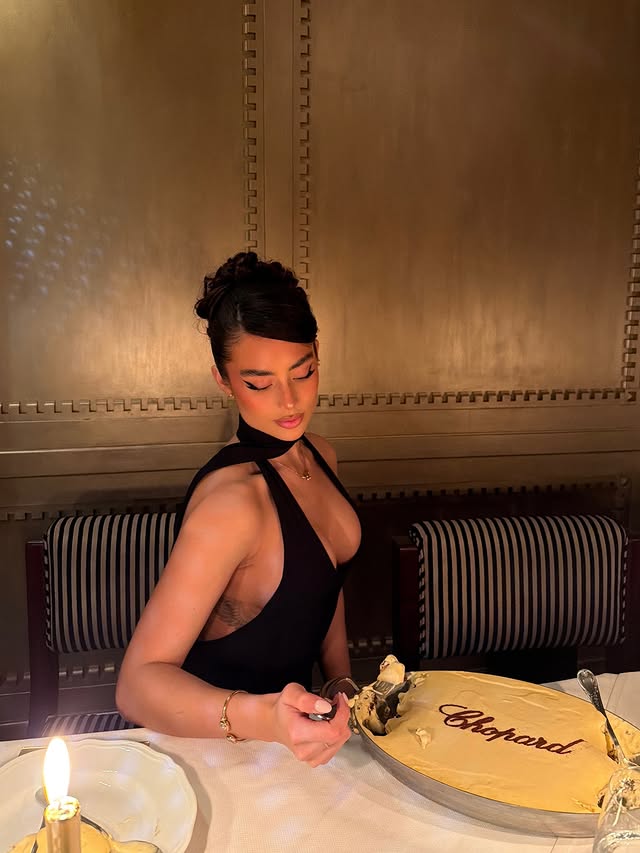 Instagram post by @sofiachaparror for Chopard. Caption reads: an evening in Ice Cube @chopard #Chopard #IceCube....