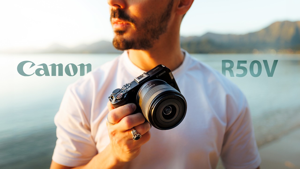 YouTube post by @AnthonyGugliotta for B&H Photo Video. Caption reads: Canon R50V - What was Canon Thinking?!.