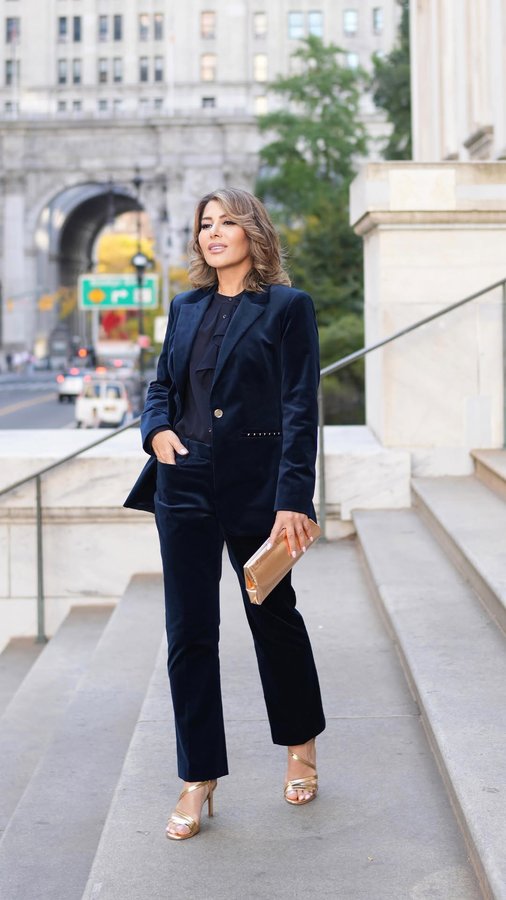 Instagram post by @olgaferrara_ny for Elie Tahari. Caption reads: [...] excited to share my top picks from....