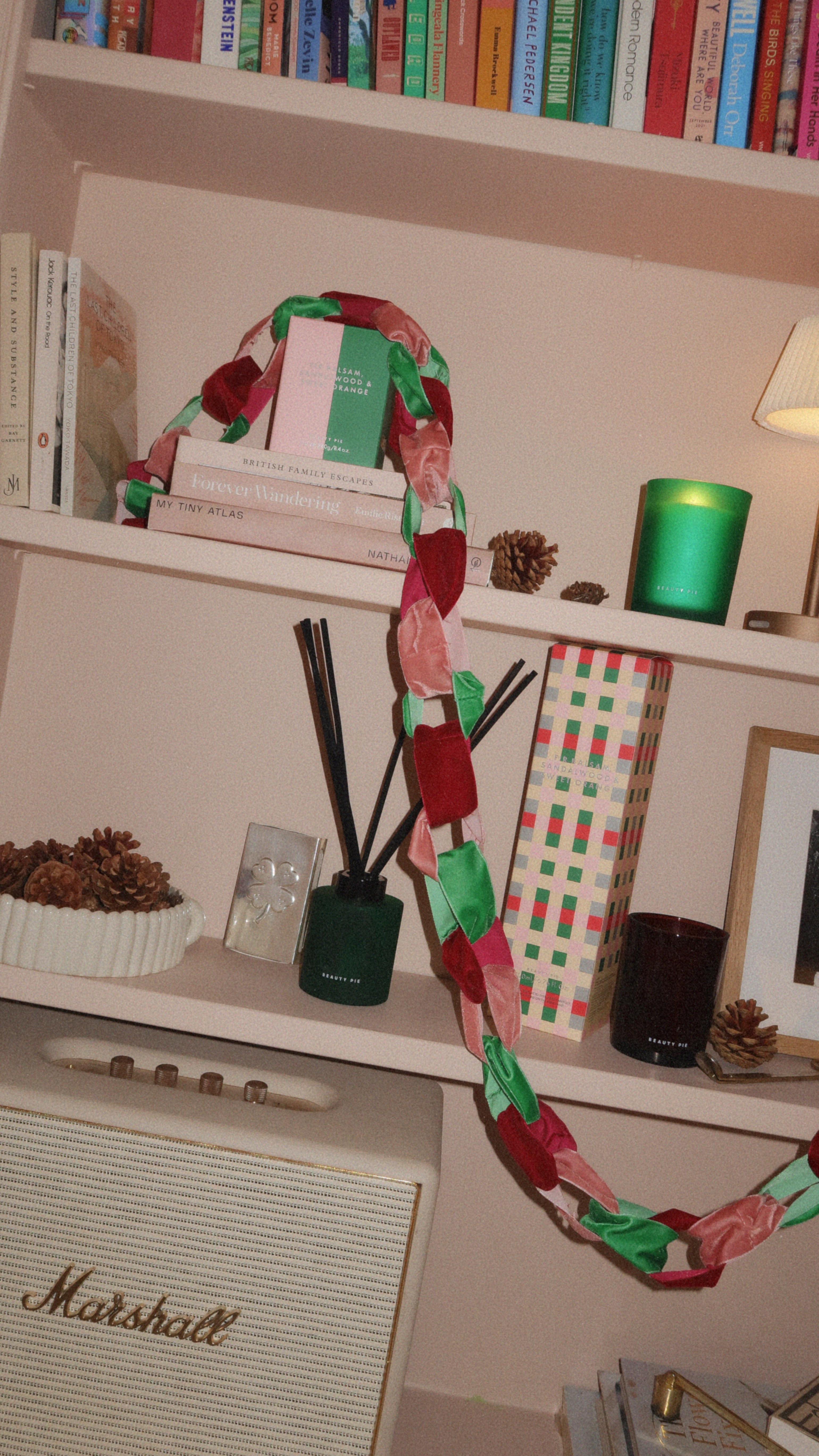 Instagram post by @katespiers for BEAUTY PIE. Caption reads: ad Spend a cosy evening with me! 🌙 flickering....