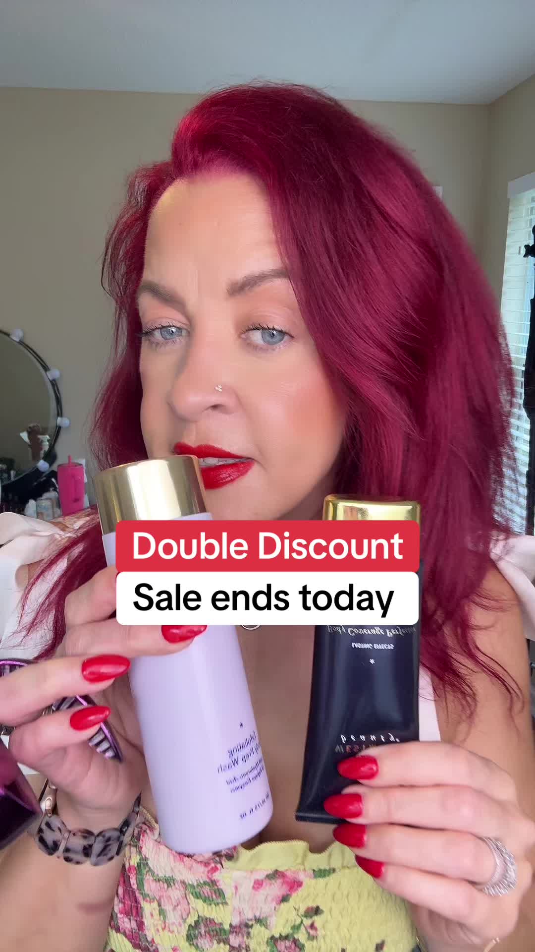 TikTok post by @the.travel.queen for Westmore Beauty. Caption reads: Westmore beauty new bundle trio! @Westmore [...].