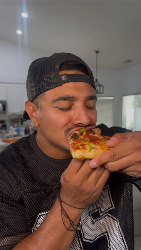 Instagram post by @itsjoel.garcia for Little Caesars. Caption reads: #LittleCaesarsPartner When this husband invites....