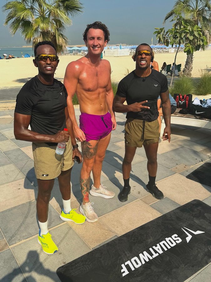 Instagram post by @chadallan for SQUATWOLF. Caption reads: [...] Now partnerships with the likes of....