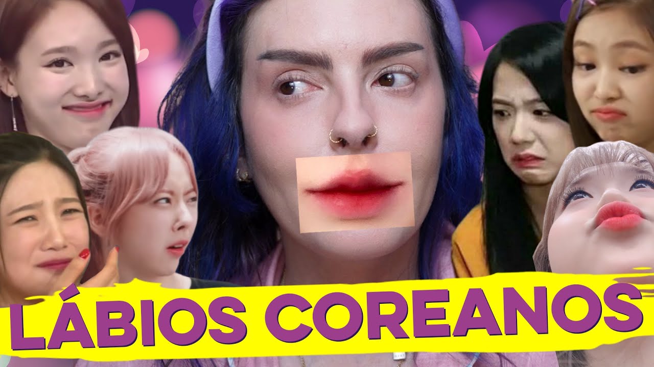 YouTube post by @karenbachini for Flower Knows. Caption reads: MAKE A TREND TWO KOREAN LIPS - Karen Bachini.