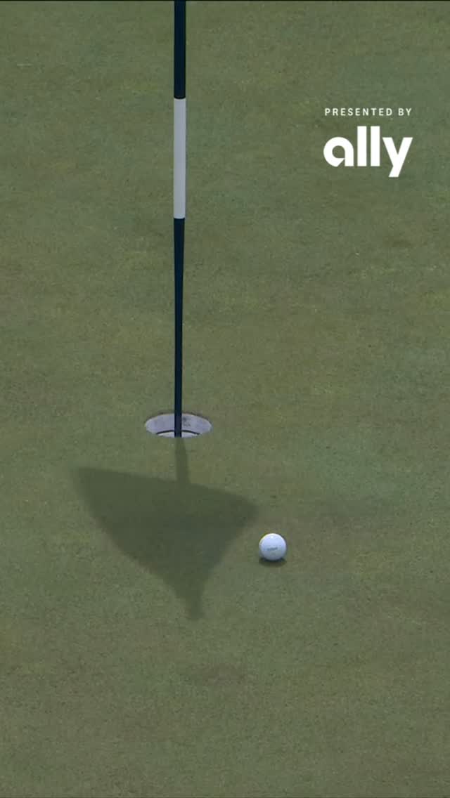 Instagram post by @uswomensopen for Ally. Caption reads: Are you kidding!? This bounce off the flagstick....