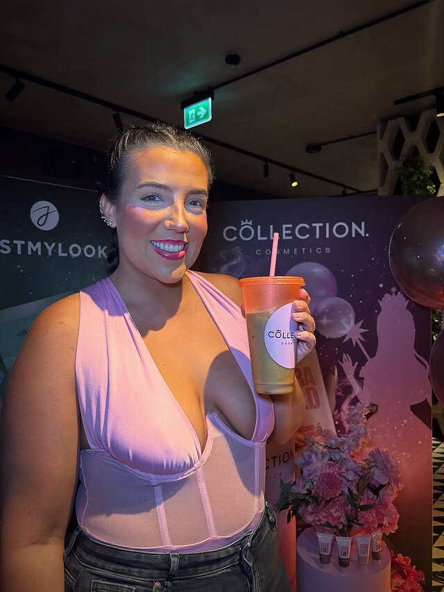 Instagram post by @freyaheath97 for Collection Cosmetics. Caption reads: @collectioncosmetics_uk X @justmylook Wicked....