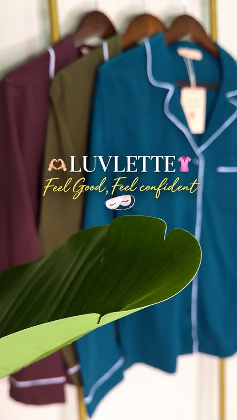 Instagram post by @hiba_amaan for LUVLETTE. Caption reads: [...] and follow my fav Sleepwear store....