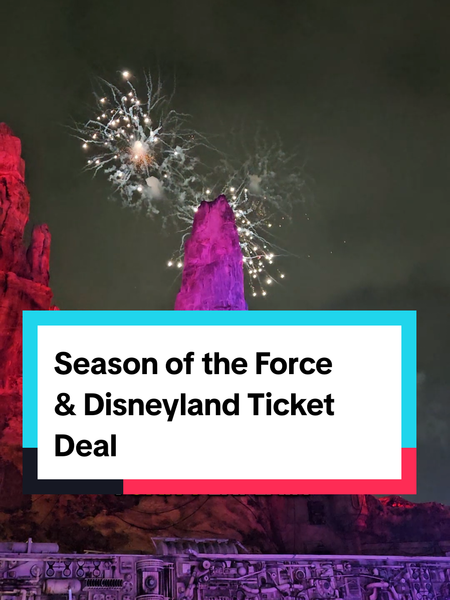 TikTok post by @julietandbeyond for Undercover Tourist. Caption reads: Season of the Force at Disneyland is going to be....