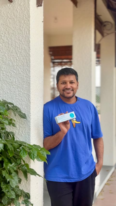 Instagram post by @srgopalrao for ACUVUE. Caption reads: [...] But before this trip I came across the....