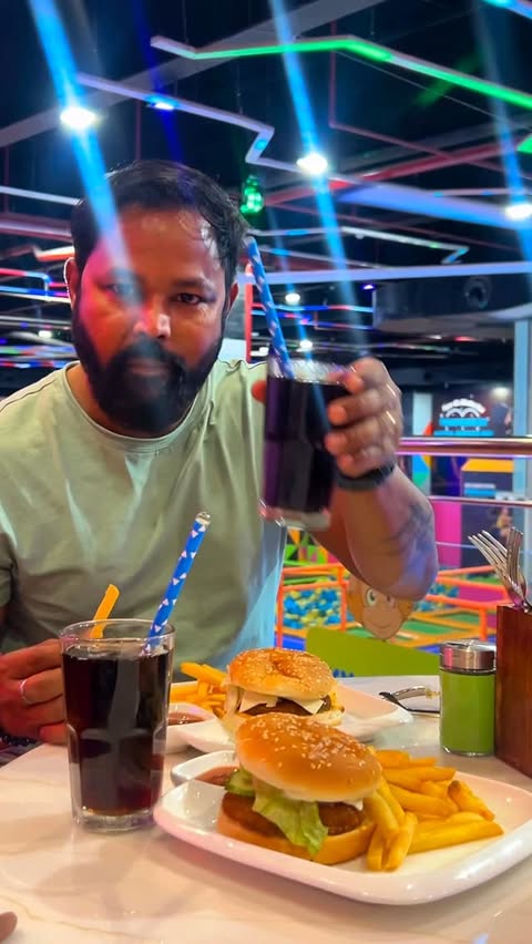 Instagram post by @hey.premk for Skyjumper Trampoline Park. Caption reads: Aaj ka plan simple tha… thoda chill karenge 😌 Par....