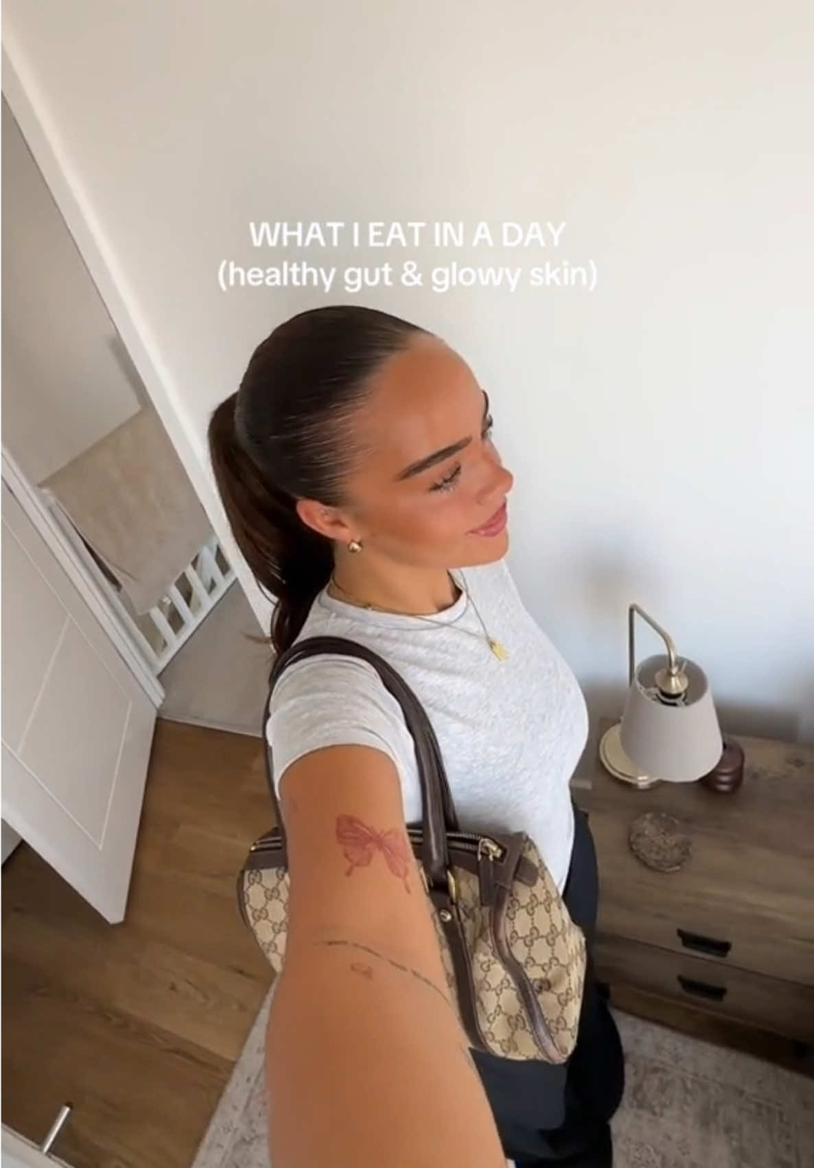 TikTok post by @annieeabbishaw for Myota. Caption reads: [...] #glowyskin #skincareroutine #selfcare @myota....