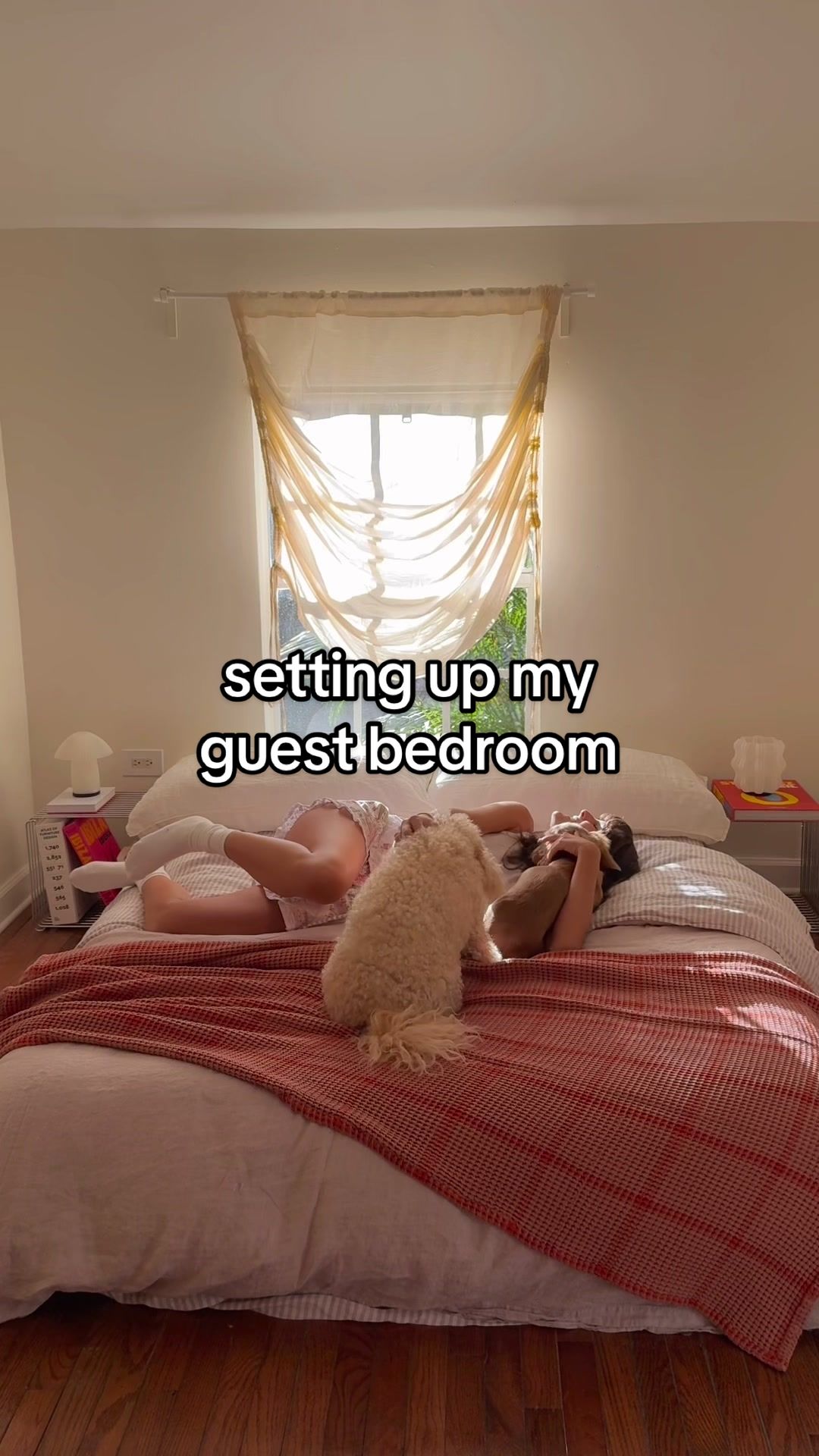 TikTok post by @daniklaric for Brooklinen. Caption reads: [...] least trying to) i put together this....