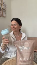 Instagram post by @camilaandjustina for The Collagen. Caption reads: I’ve been using @thecollagen.co Glow Shakes for a....