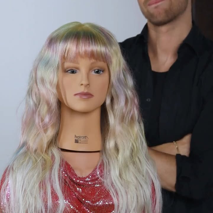Instagram post by @bradmondonyc for Sally Beauty. Caption reads: Have you ever seen iridescent hair? Let’s get this....