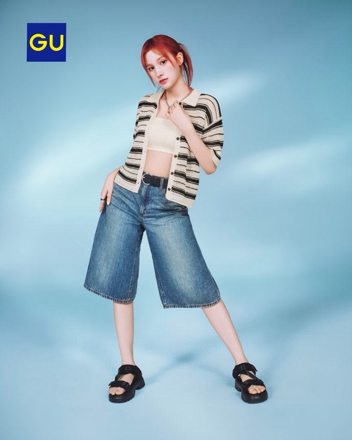 Instagram post by @hiyeahhh_ for GU. Caption reads: Summer with GU✨
#gu_kep1er @gu_global.