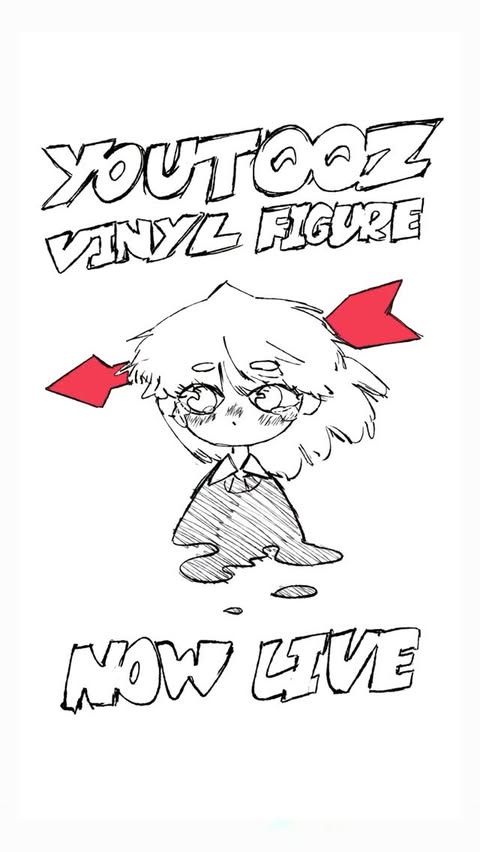 Instagram post by @offscrambledegg for Youtooz. Caption reads: Pretty sure it's available for pre order now....