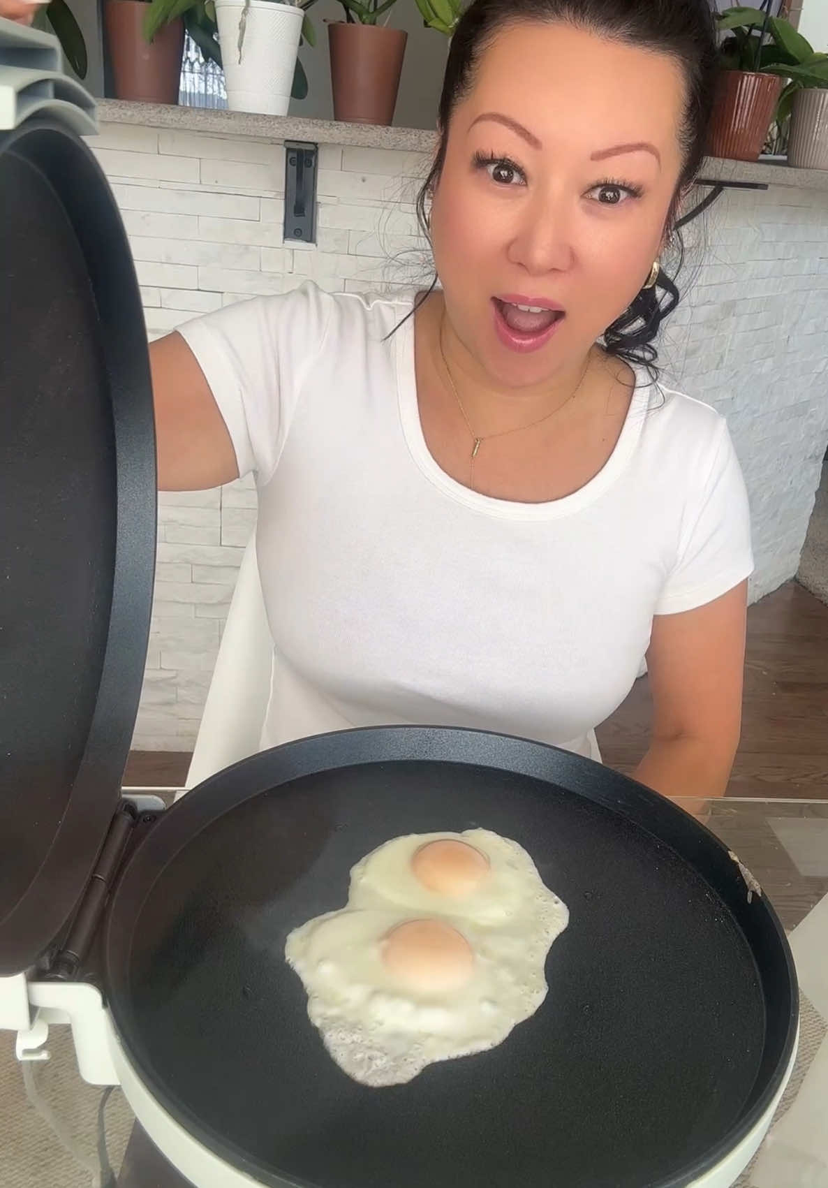 TikTok post by @by.naomi.a for Chefman. Caption reads: Chefman Everyrhing maker 12” countertop [...].