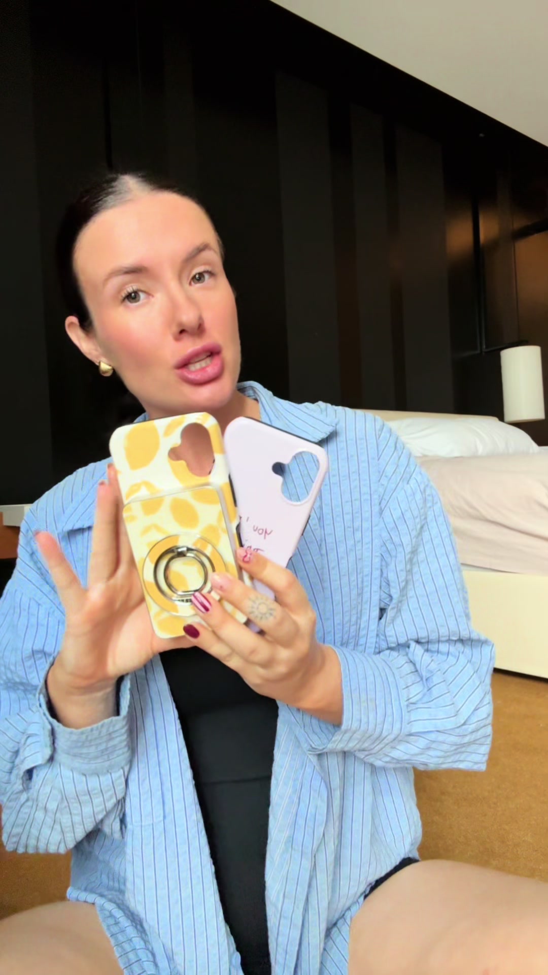 TikTok post by @lola.calistamon for BURGA. Caption reads: Buy 2 @burgaofficial phone cases and get 2 free!....