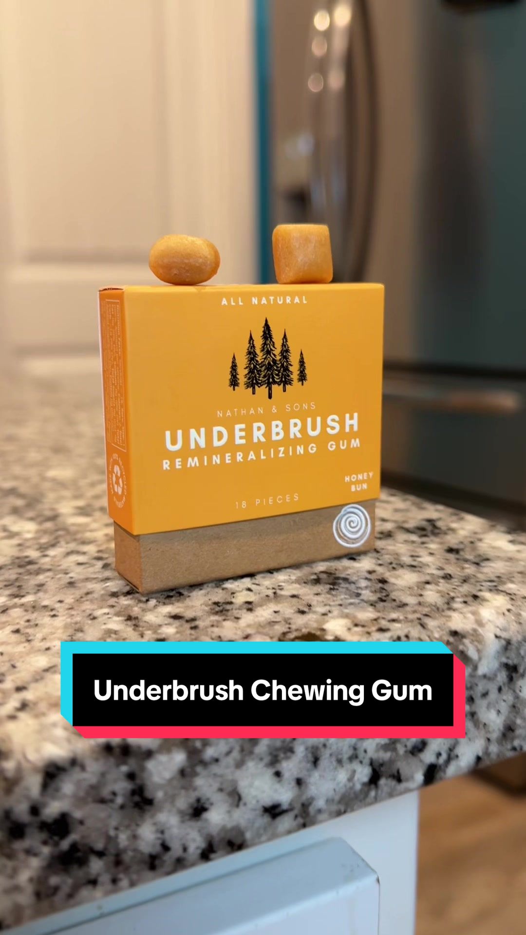 TikTok post by @graveyardgoonz for Nathan & Sons. Caption reads: Don’t gum up your gums #chewinggum....