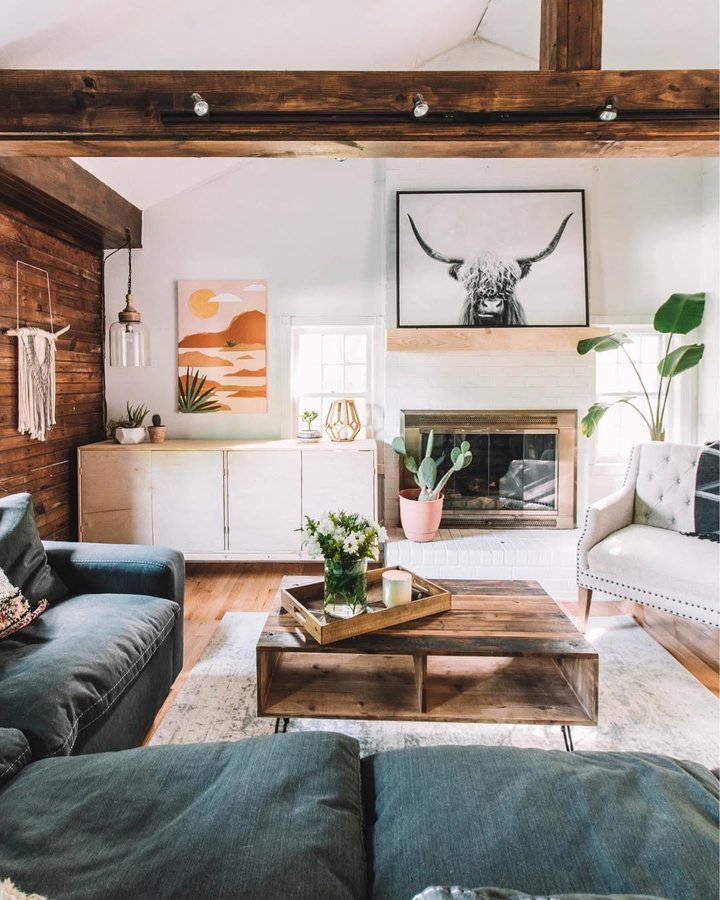 Instagram post by @heywanderer for MyDomaine. Caption reads: Our studio reveal with @ashleyhomestore is finally....