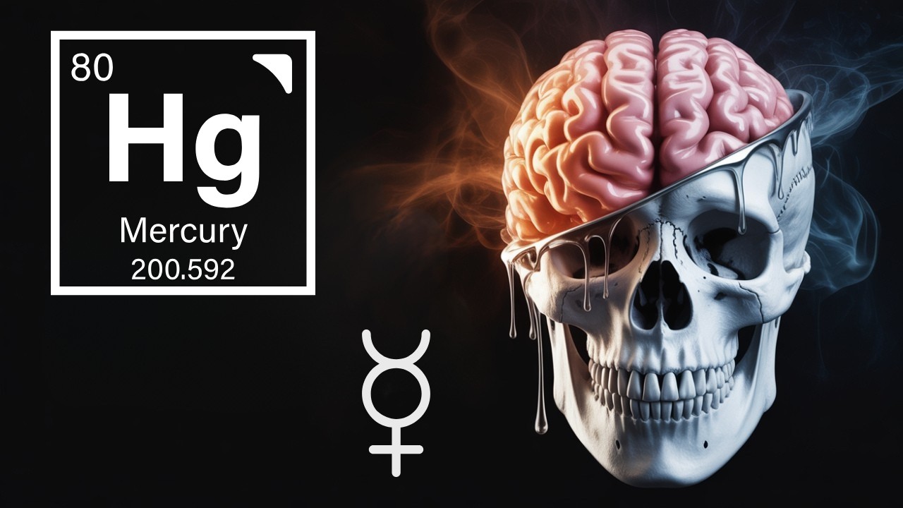 YouTube post by @CubeChemistry for vidIQ. Caption reads: Mercury: Why Did the Smartest Man Ever Drink....