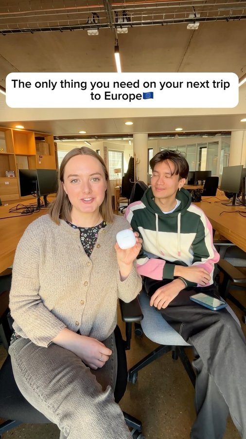 Instagram post by @itscharlotteokok for Timekettle. Caption reads: The ONLY thing you need on your next trip to....