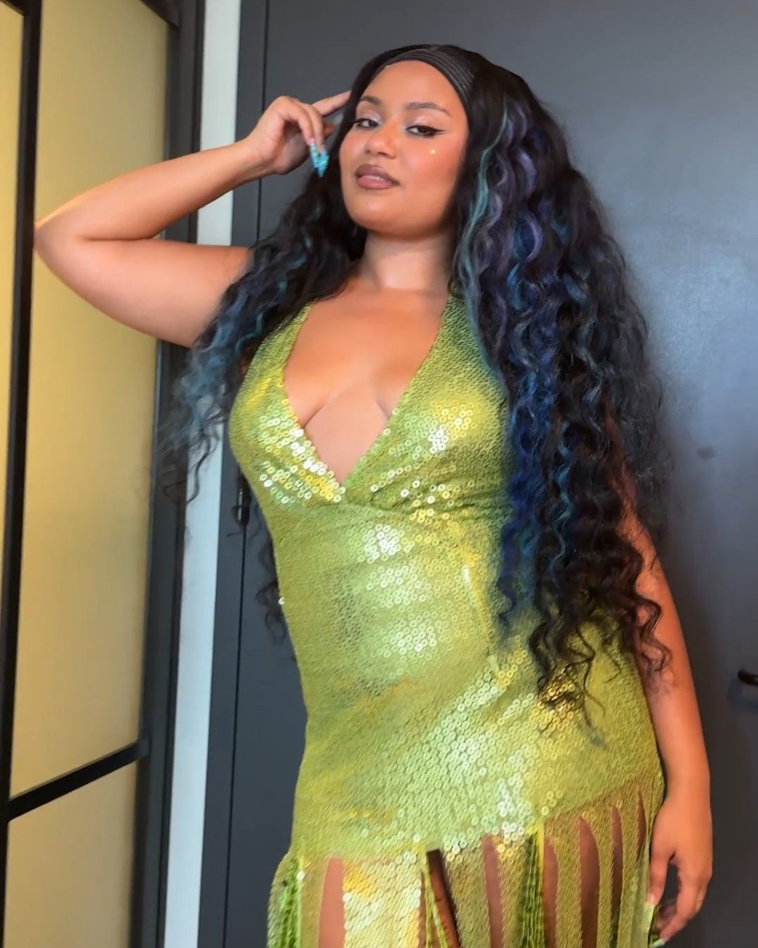 Instagram post by @moliymusic for Teen Vogue. Caption reads: @moliymusic got ready with us for the #VMAs2025....