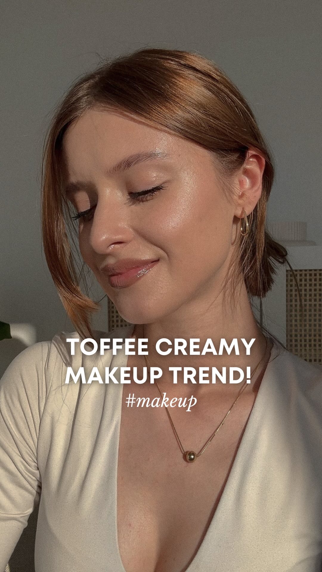 Instagram post by @klatex for Lidl Polska. Caption reads: TOFFEE CREAMY MAKE-UP 🍁🍂 czyli trend na jesienny....