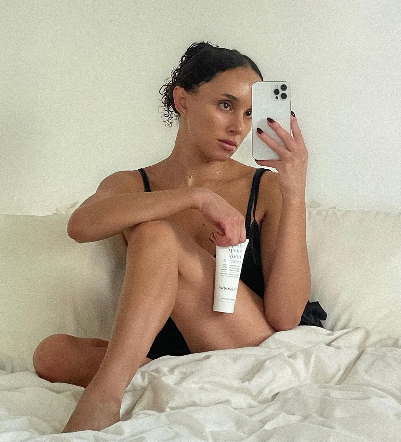 Instagram post by @cassandra.cadwell for This Works. Caption reads: Every month I set the same intention - go to sleep....