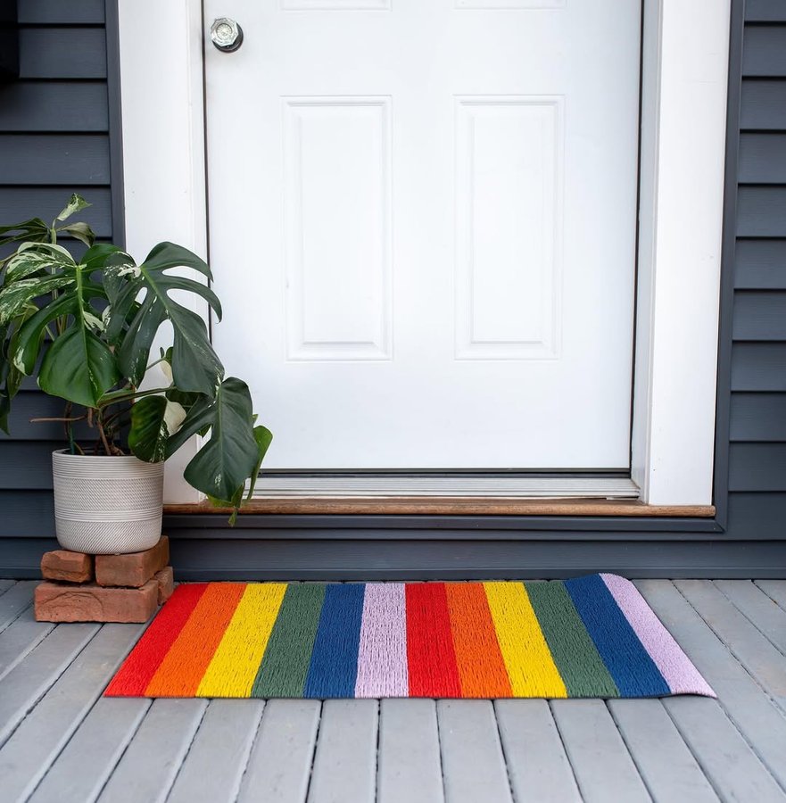 Instagram post by @loefamilyloves for Chilewich. Caption reads: [...] Pride 🌈 

 #sponsor Thank you to @chilewich....