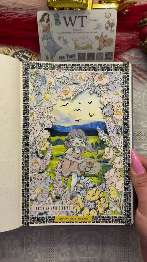Instagram post by @mrskale.art for The Washi Tape Shop. Caption reads: [...] with the new collection from....