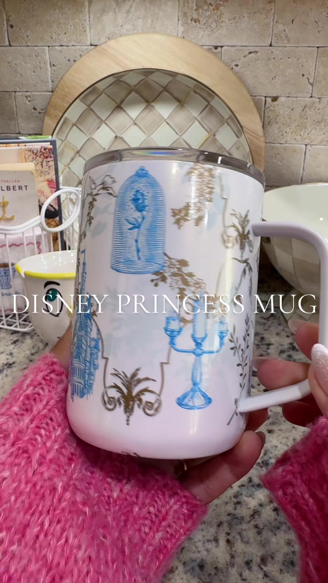 TikTok post by @stacymariekay for Corkcicle. Caption reads: [...] a little magic ✨ This Disney Princess....