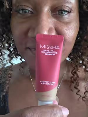 TikTok post by @rosebeautybuy for Missha. Caption reads: I really like this MISSHA M perfect cover BB....