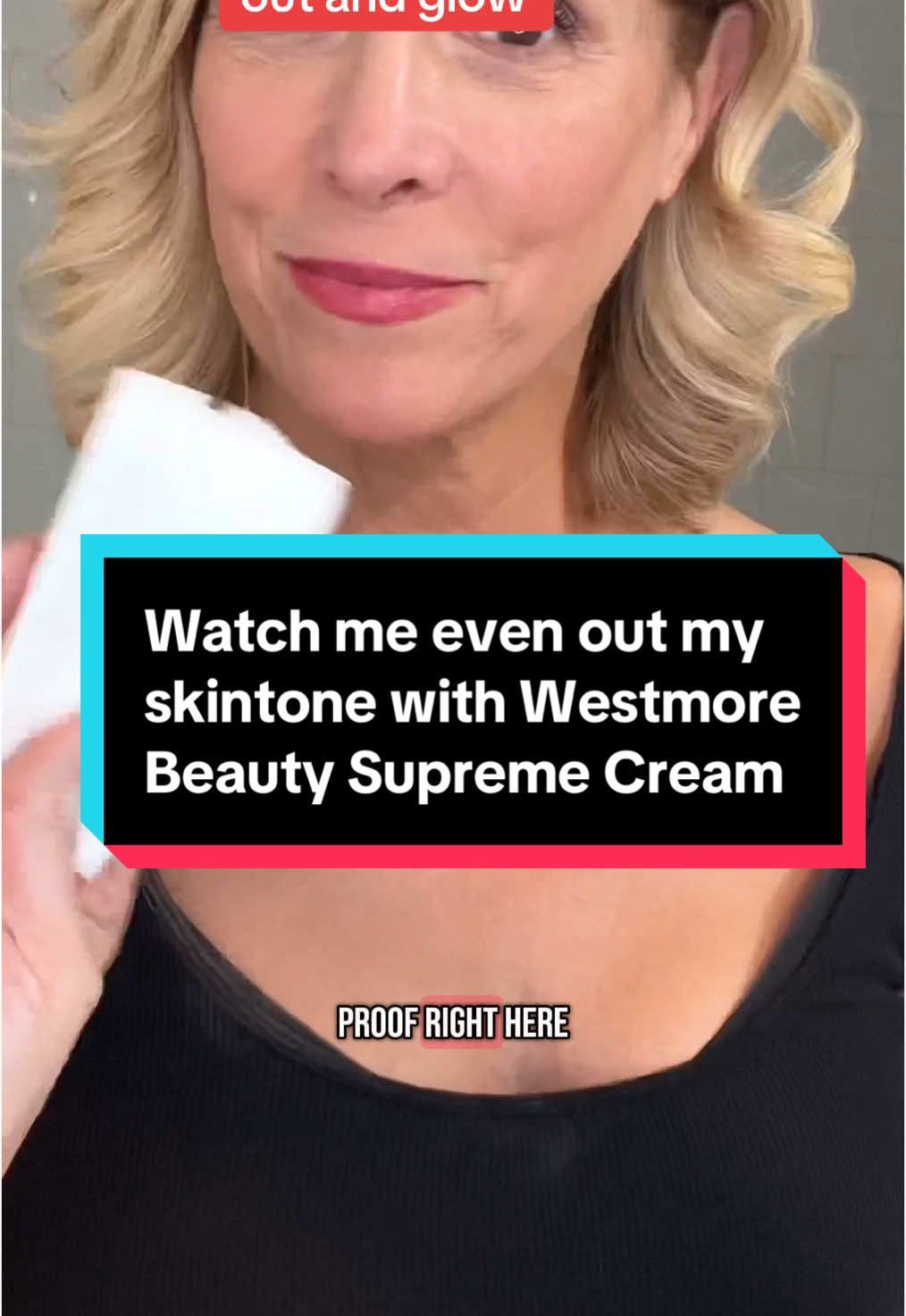 TikTok post by @blendandglow.withlori for Westmore Beauty. Caption reads: [...] up. You will LOVE this. #westmorebeauty....